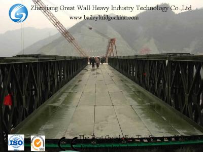 China CB200(HD200) Painted 42.672M TSR double lane bailey bridge/two lanes/modular/steel bridge for sale