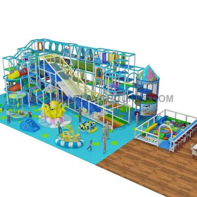 China 1-3 Ocean Theme Kids Park Indoor Game Maze Small Playground Indoor Design Children Amusement Equipment for sale