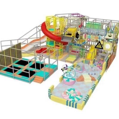 China 1-3 Kids Soft Playground Wooden Indoor Playground For Restaurant for sale