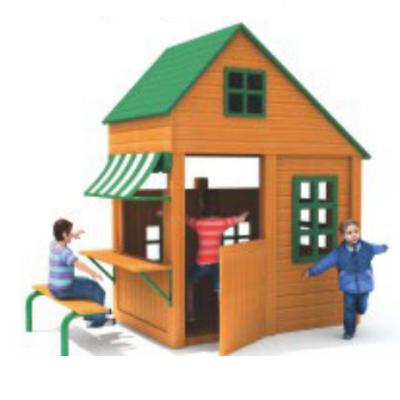 China 1-3 Outdoor Wooden Playground Set Outdoor Wooden Playground Play House for sale