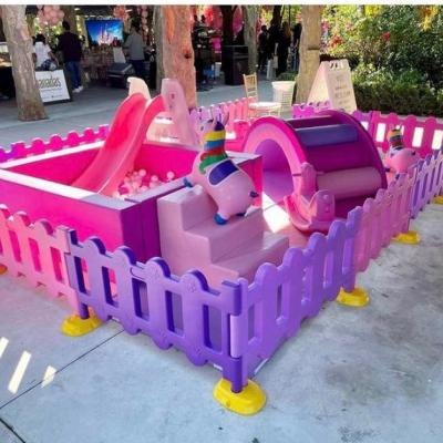 China Purple Softplay Kids Game Ball Rosewood And Pit Soft Slide for sale