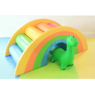 China Wooden Baby Play Equipment Soft Kids Tunnel Play Tunnel Soft Rise for sale