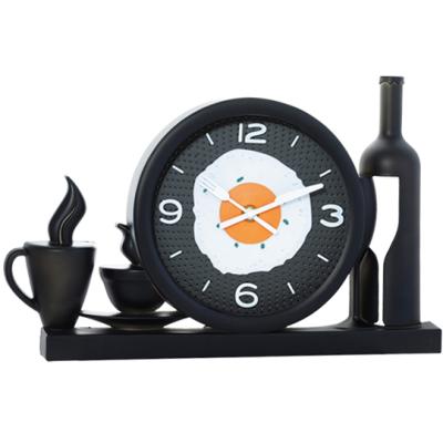 China Best Selling Modern Design Creative Home Decorative 3d Gift Kitchen Plastic 12 Inch Wall Clock for sale