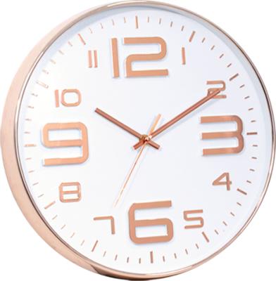 China Home Decorative Modern Design 3d 12 Inch Best Gift Creative Turned Plastic Wall Clock for sale