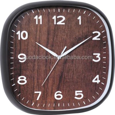 China Best Selling Creative Home Decor Square Modern Design Plastic Wall Clock 12 Inch 30cm for sale