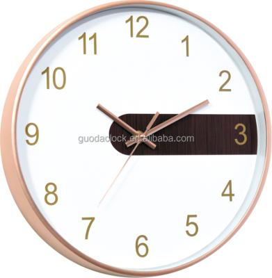 China Simple Design CREATIVE Arabic Numerals Round Plastic Wall Clock for sale