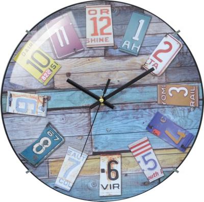 China Cartoon Valted Rustic Plastic Wall Clock Of Retro European Antique Home Decoration Gift 12 Inch for sale