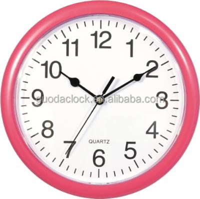 China Modern Home Decorative Hot Sale Promotion Gift Simple Design 8 Inch Plastic Table Clock for sale