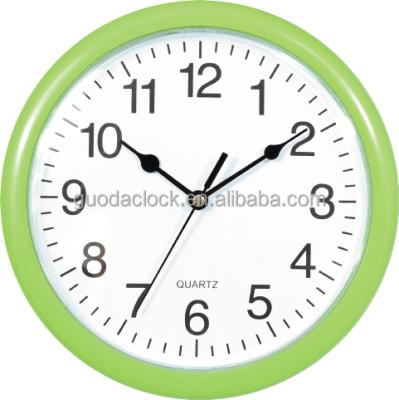 China 8 Inch Modern Simple Design Arabic Numerals Round Table Plastic Clock Hot Sale Gift Cheap Plastic Clock for sale