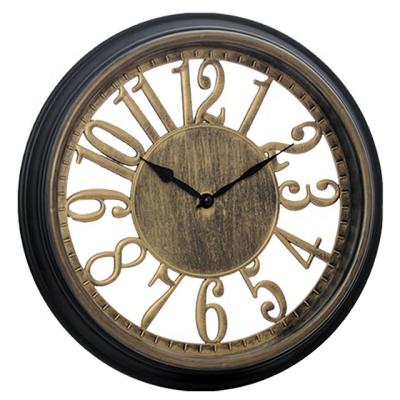 China 13 Inch European Home Decoration Vintage Retro Antique Style Best Turned Plastic Wall Clock for sale