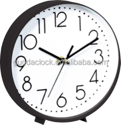 China Simple Design Modern Home Decorative Hot Sale Gift Cheap Plastic 8 Inch Table Clock for sale