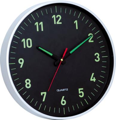 China LUMINOVA Style Simple Modern Home Decoration Best Turned Plastic Luminous Wall Clock for sale