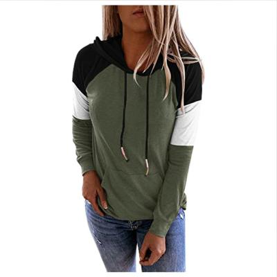 China 2022 New Hot Sale Graphic Long Sleeve Hooded Anti-pilling Colorblock Loose Quilting Hoodie for sale