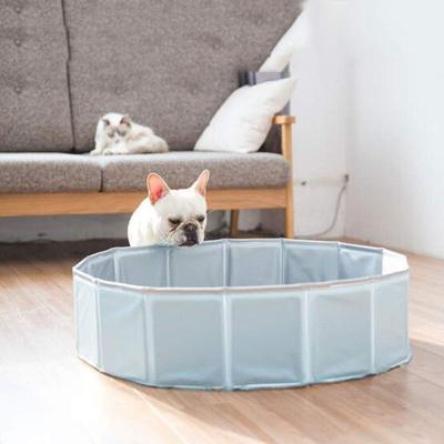 China Viable Baby Swimming Pool Inflatable Dog Pool Foldable Pet Bath for sale