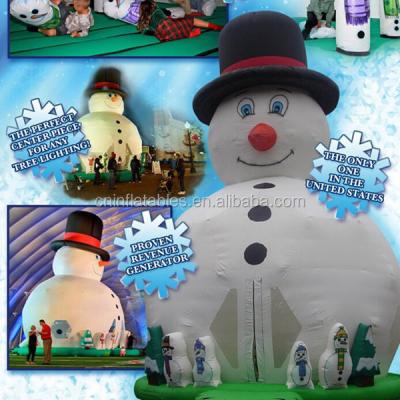 China Indoor/outdoor bouncy world's tallest snowman bounce house/inflatable jumper/jumping castle for sale