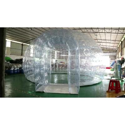 China Indoor/outdoor inflatable transparent dome, inflatable party dome tent, outdoor large inflatable bubble tent for sale