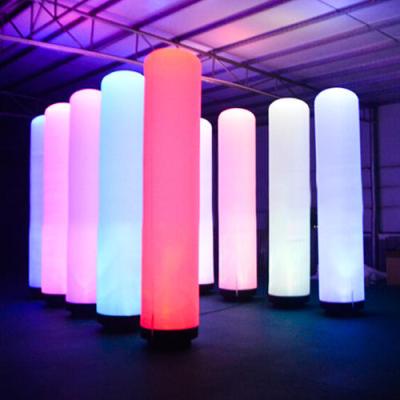 China Indoor/outdoor cheap inflatable led pillar lighting inflatable column cone inflatable tube for sale