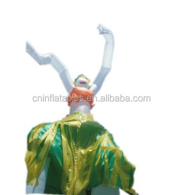 China Beautiful Popular Indoor/Outdoor Inflatable Polynesian Dance Girl Air Dancer For Advertising for sale