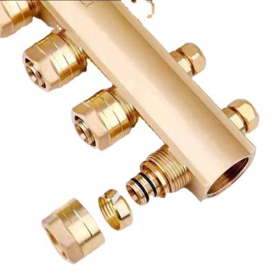 China Durable Cheap Hot Forged Brass Manifold Floor Heating System For Water Manifold for sale