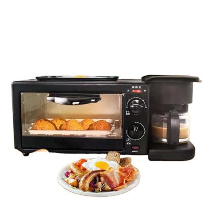 China Car Automatic 3 in 1 Multifunctional Breakfast Maker Machine with Coffee Machine & Oven & Pan for sale