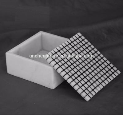 China Europe small marble box, marble jewelry box, marble gift box for sale