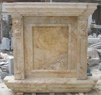 China Indoor Europe SaleMarble Stone Fireplace Hot Stove for sale