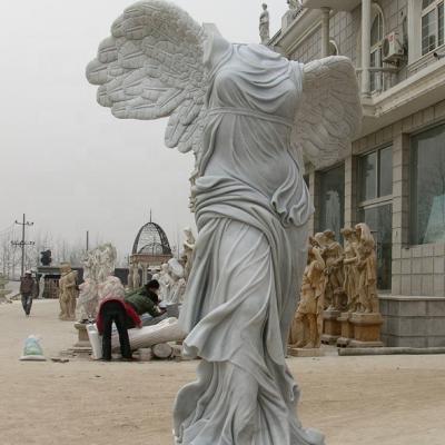 China Europe Figure Statues Natural Marble Stone Angel for sale