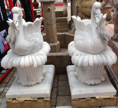 China Swan Natural Marble Planter for sale