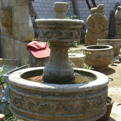 China Outdoor Outdoor Decoration Selling Stone Hot Water Fountain for sale