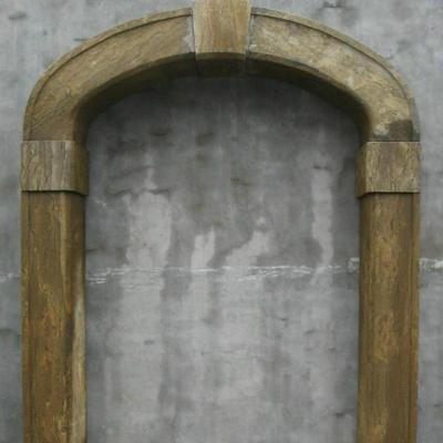 China Western stone door frame, door stone surround, arch stone door for sale