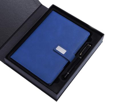 China Printed Business New Ideas Boxed Leather PU Pen Business Notebook Gift Set For Business for sale