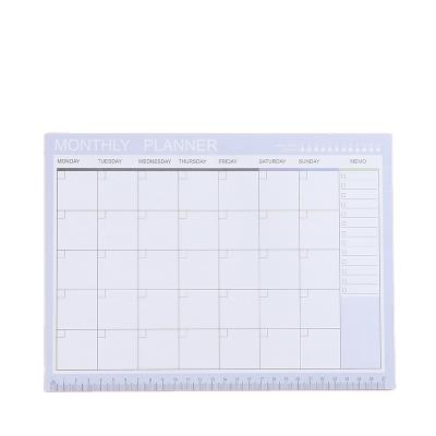 China A4 Month Self Adhesive Plan Desk Plan Schedule 54 Simple And Fresh Student Sticky Notes for sale