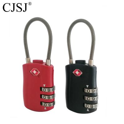 China TSA License TSA-527 Adjustable Travel Luggage Use TSA Cable Lock for sale