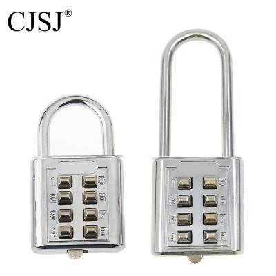 China CH-601L Combination Lock Factory Wholesale Zinc Alloy Long Shackle 8 Digits Digital Luggage Lock for sale