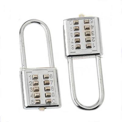 China CH-602-L 10 digits zinc alloy long shakle button combination lock for sale