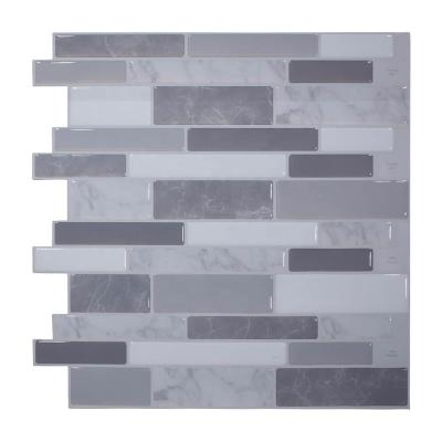 China Peel And Stick New Wall Decor 3d Vinyl Panel Self Adhesive Home Tile Easy Mosaic for sale