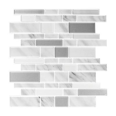 China Natural and Durable Peel and Stick Vinyl Wall Decals 3D Bathroom Tile Sticker for sale