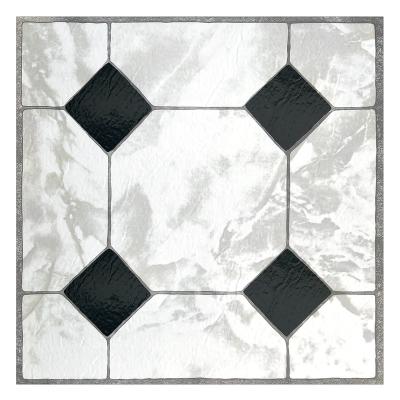 China Natural and Durable DIY Self Adhesive Black and White Stick and Stick Art Peel and Stick Tiles Art Home Decor for Kitchen Bathroom for sale