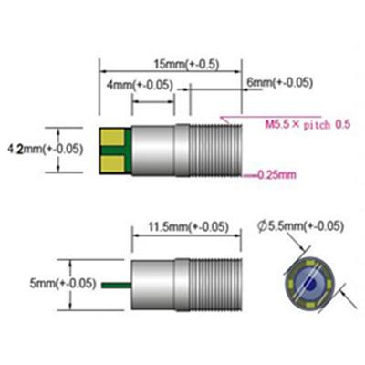 China AV endoscope camera module 5.5mm diameter VGA mini camera module for sale