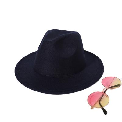 China 2021 New Picture Top Hat Fashion Tweed Jazz Fedora Hat For Men And Women for sale