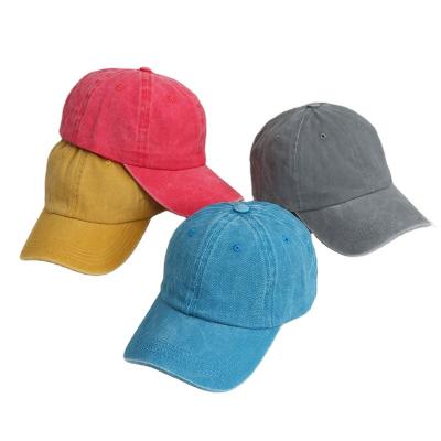 China New JOINT Retro Baseball Hat Flat Cap Solid Color Sun Frosted Hat Do Soft Old Sun Hat for sale