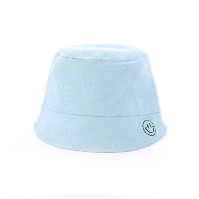 China 2021 Big Picture New Kiddie Kiddie Hat Fisherman Cap Fashion Smile Dome Cotton Suede Baby Multicolor Bucket Hat for sale