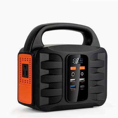 China Fast Charging Support 155Wh Emergency Generator Power Bank 220V/110V Jump Starter Energy Storage Station 42Ah With 12V 5V USB Output for sale