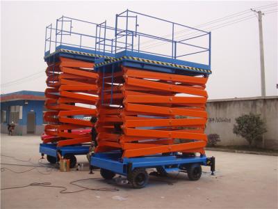 China Forklift Aerial Platform Mobile Scissor Lift With Manual Lowering Valve for sale