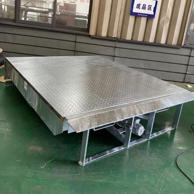 China 400mm Lip Width 8T Galvanized Dock Plate Leveler for sale