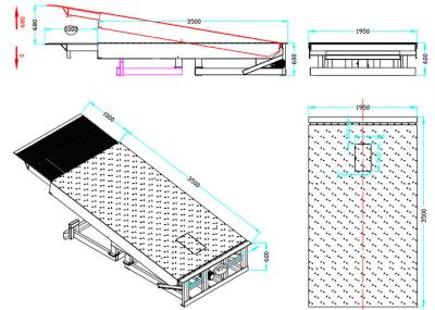 China Telescopic Dock Leveler Or Retractable Electric Dock Leveler Suit Each Loading Bay Loading/Unloading for sale