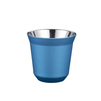 China Hot Sale Supplier Non Inverted Double Wall Insulate Mug Wholesale Stainless Steel Coffee Tumbler Cups for sale