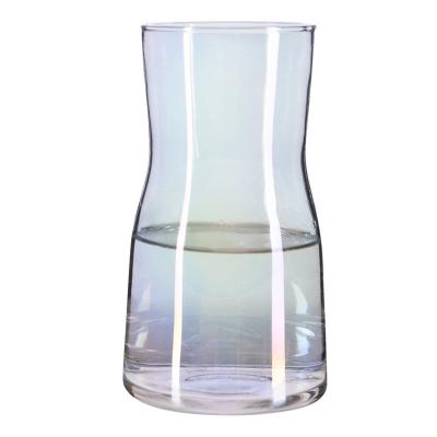 China Hot Good Quality Low Price Modern Wide Mouth Clear Colorful Vase Modern Vase For Home Decor for sale