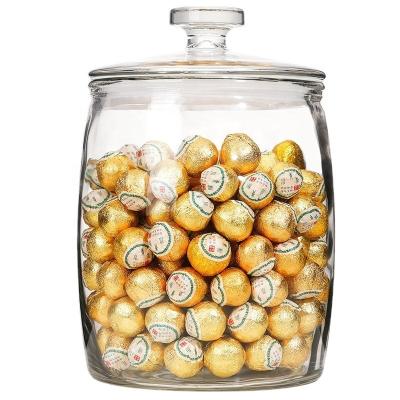 China Transparent Sealed Jar Viable Glass Herb Glass Pot Household Grains Pickles Storage Jar Pickle Bottle Sealed Storage Jar Factory Wholesa for sale