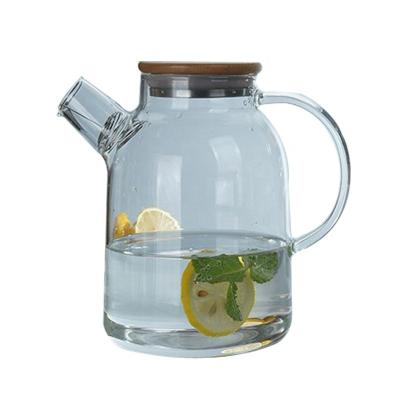 China The 4 types viable Home Office simple glass lids kettle teapot milk pot tea set use heat-resistant thickening transparent custom logo for sale